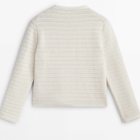 Massimo Dutti knitted cotton button up cardigan sweater - Picture 11 of 11